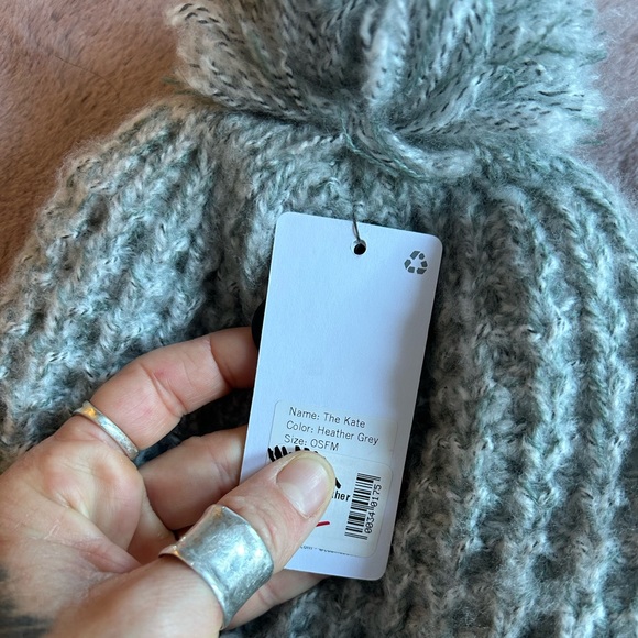 Coal Beanie with Pom - Picture 4 of 5